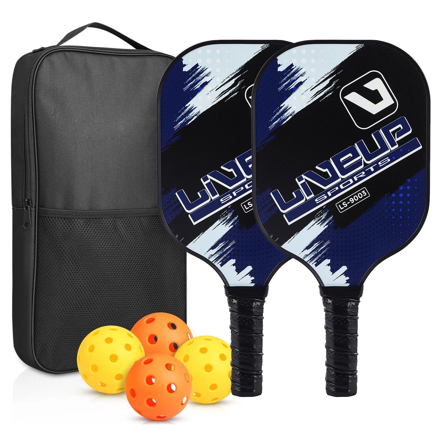 Glow Pickleball Set – 2 Paddles + 4 Balls (Complete Starter Kit)