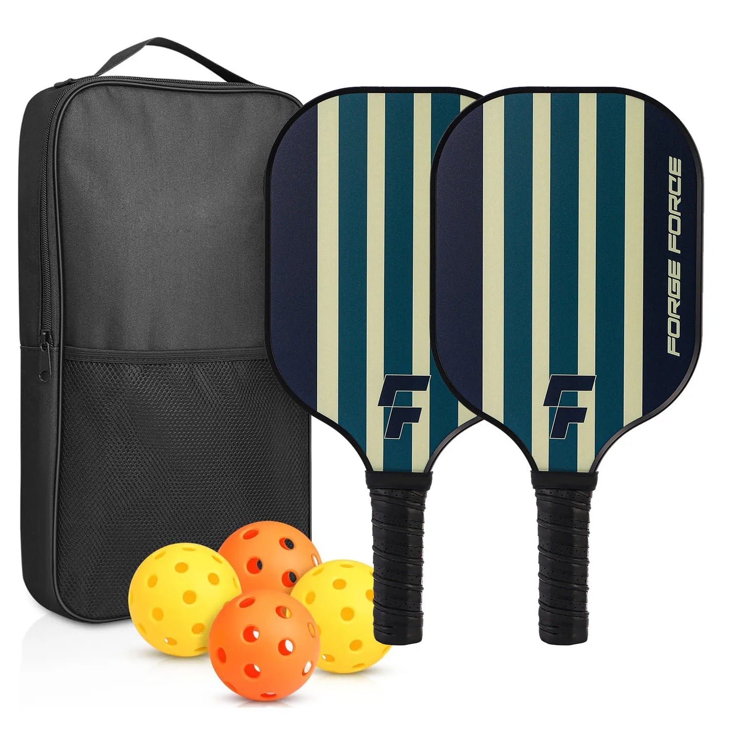 Glow Pickleball Set – 2 Paddles + 4 Balls (Complete Starter Kit)