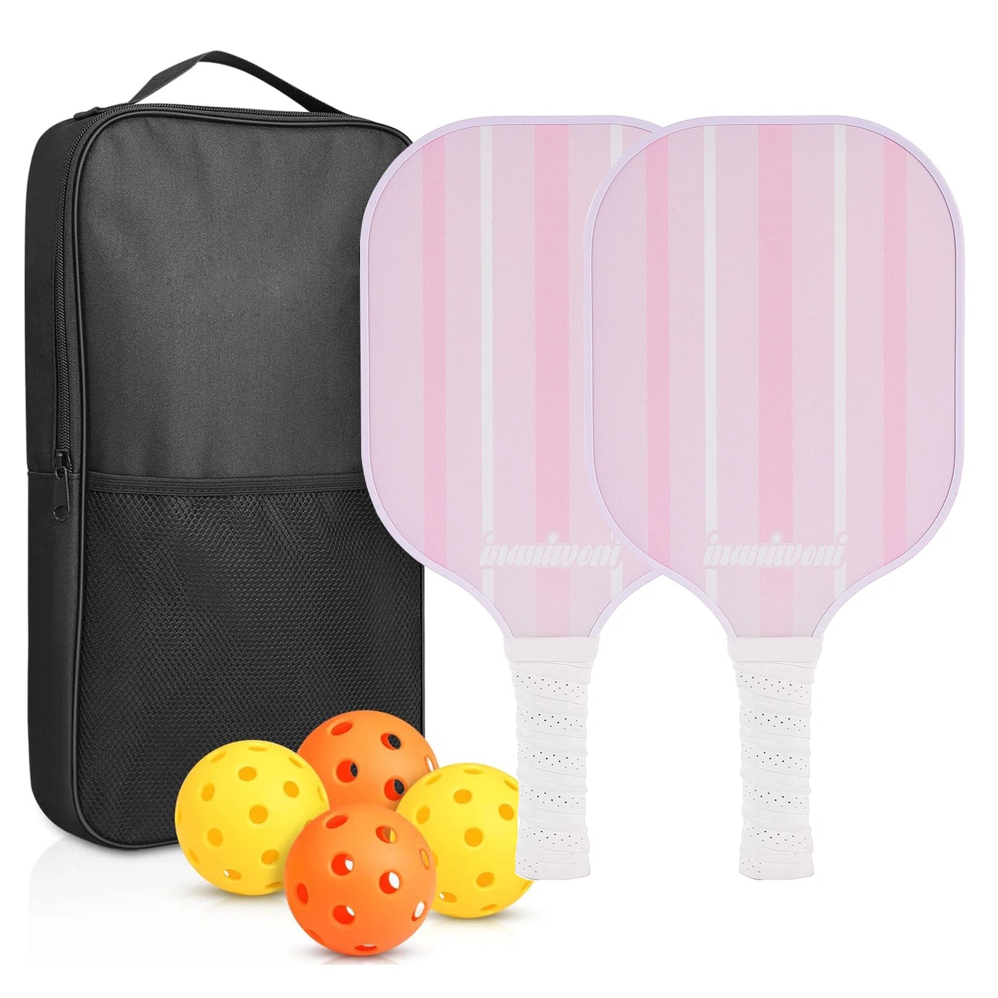 Glow Pickleball Set – 2 Paddles + 4 Balls (Complete Starter Kit)