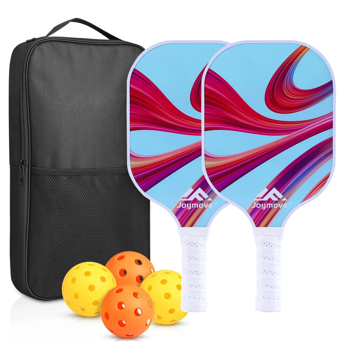 Glow Pickleball Set – 2 Paddles + 4 Balls (Complete Starter Kit)