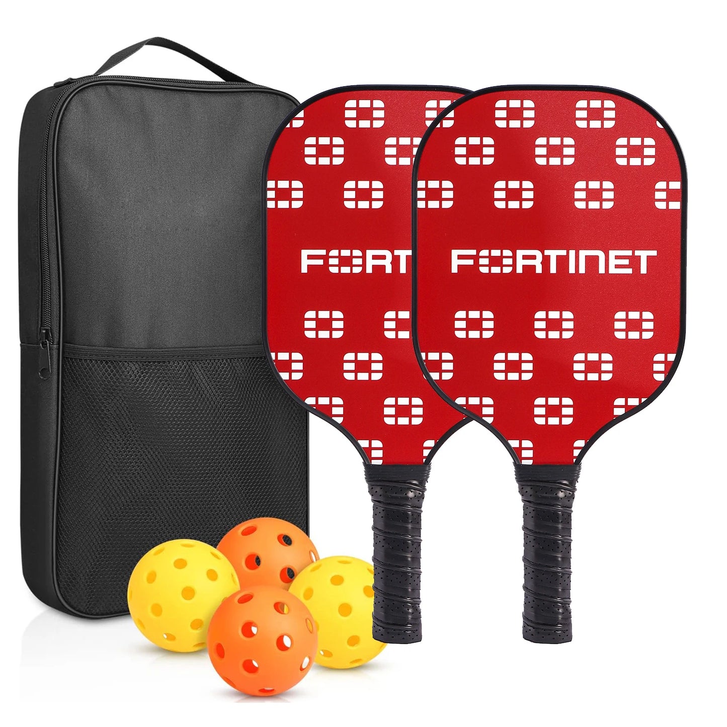 Glow Pickleball Set – 2 Paddles + 4 Balls (Complete Starter Kit)