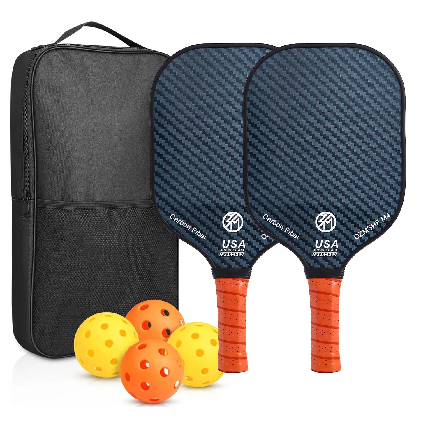 Glow Pickleball Set – 2 Paddles + 4 Balls (Complete Starter Kit)
