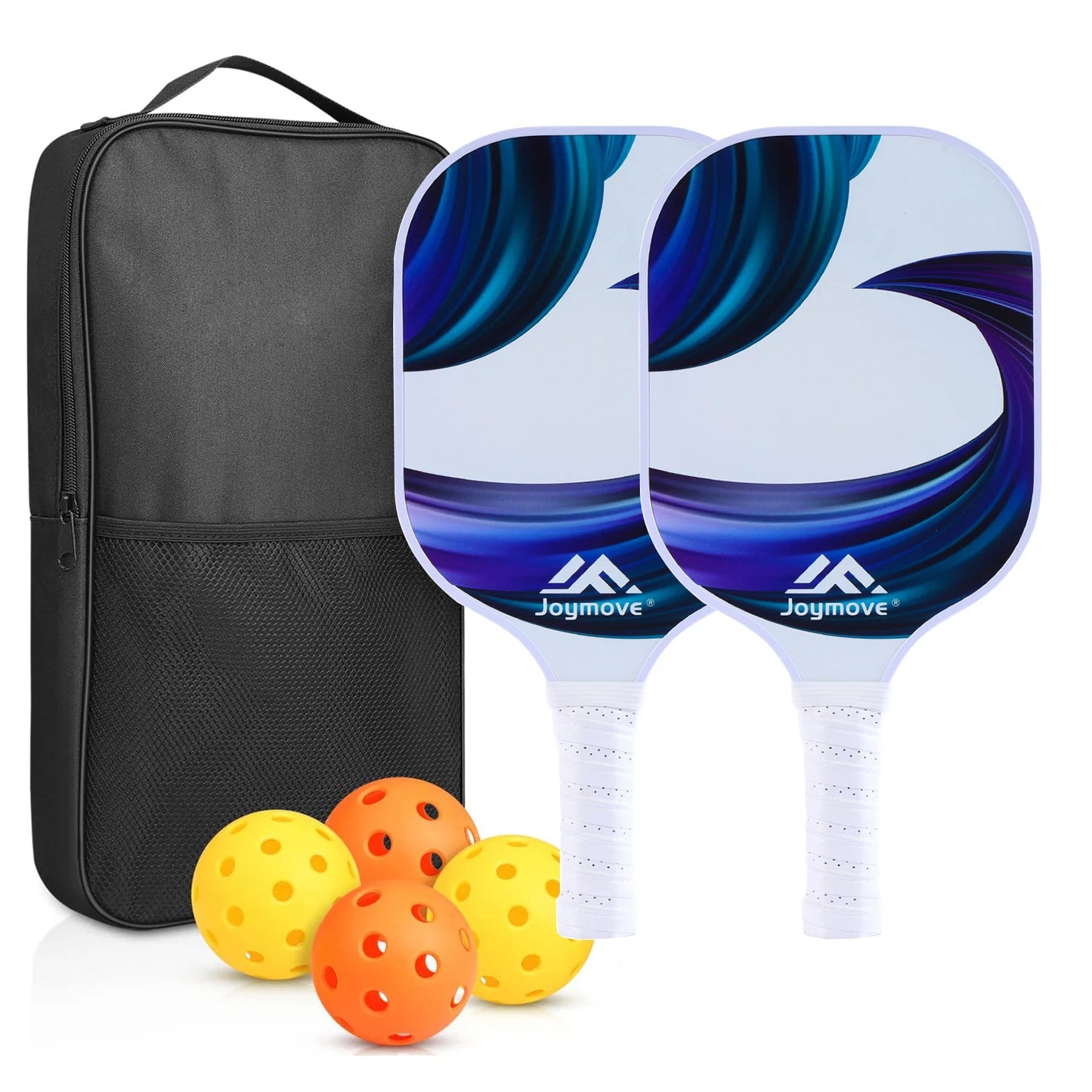Glow Pickleball Set – 2 Paddles + 4 Balls (Complete Starter Kit)