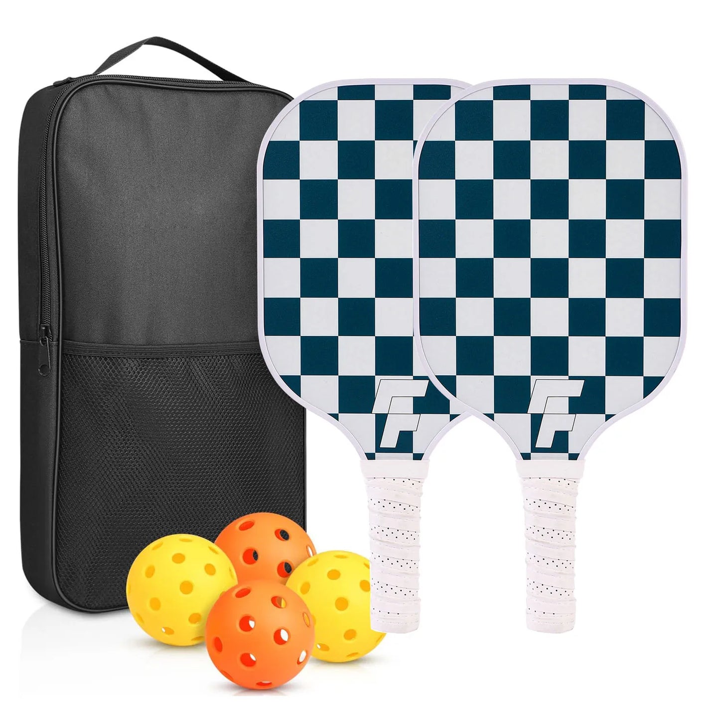 Glow Pickleball Set – 2 Paddles + 4 Balls (Complete Starter Kit)
